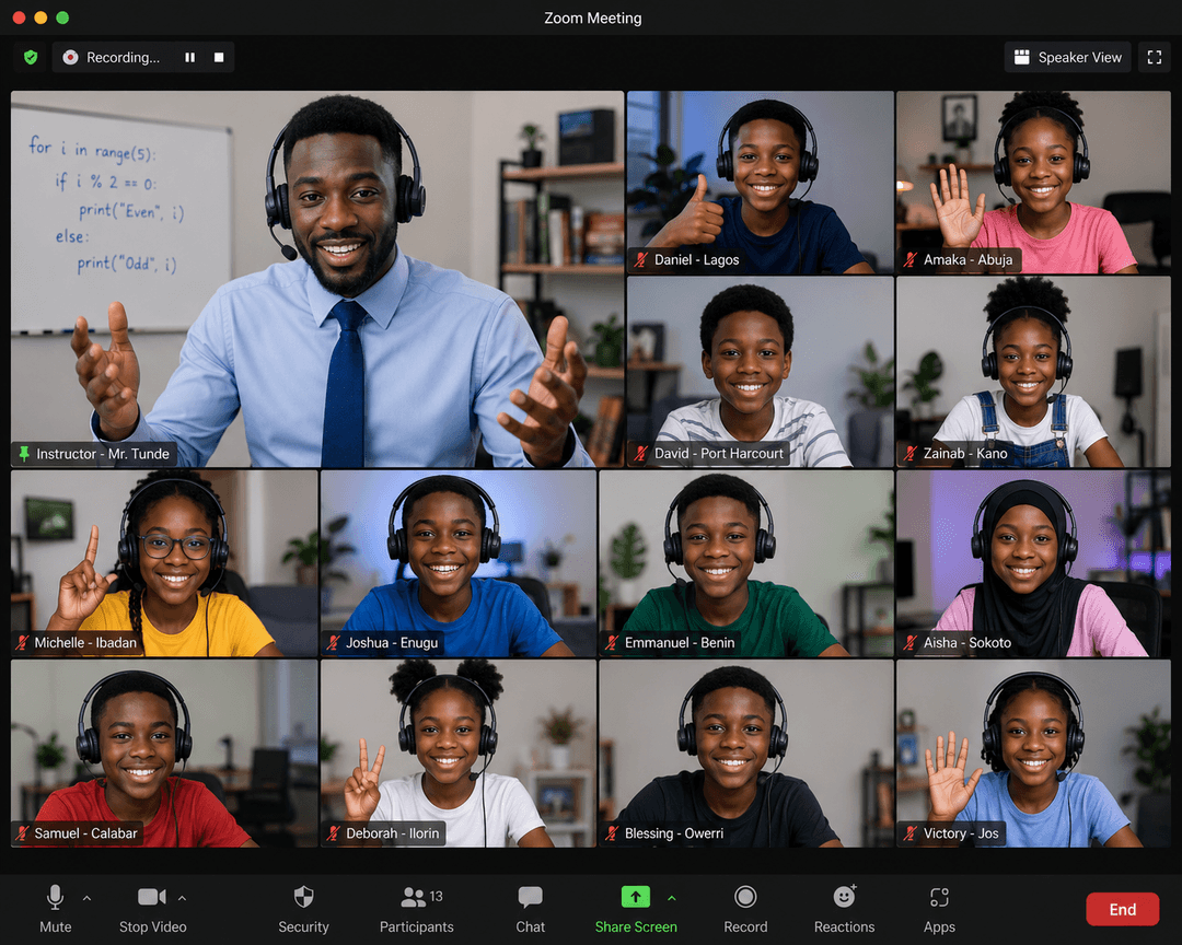 Zoom class preview